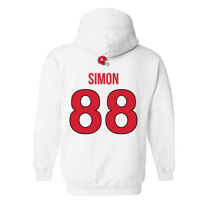 Rutgers - NCAA Football : Jyon Simon - Classic Shersey Hooded Sweatshirt-1