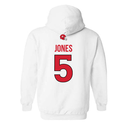 Rutgers - NCAA Football : Bradlee Jones - Classic Shersey Hooded Sweatshirt-1