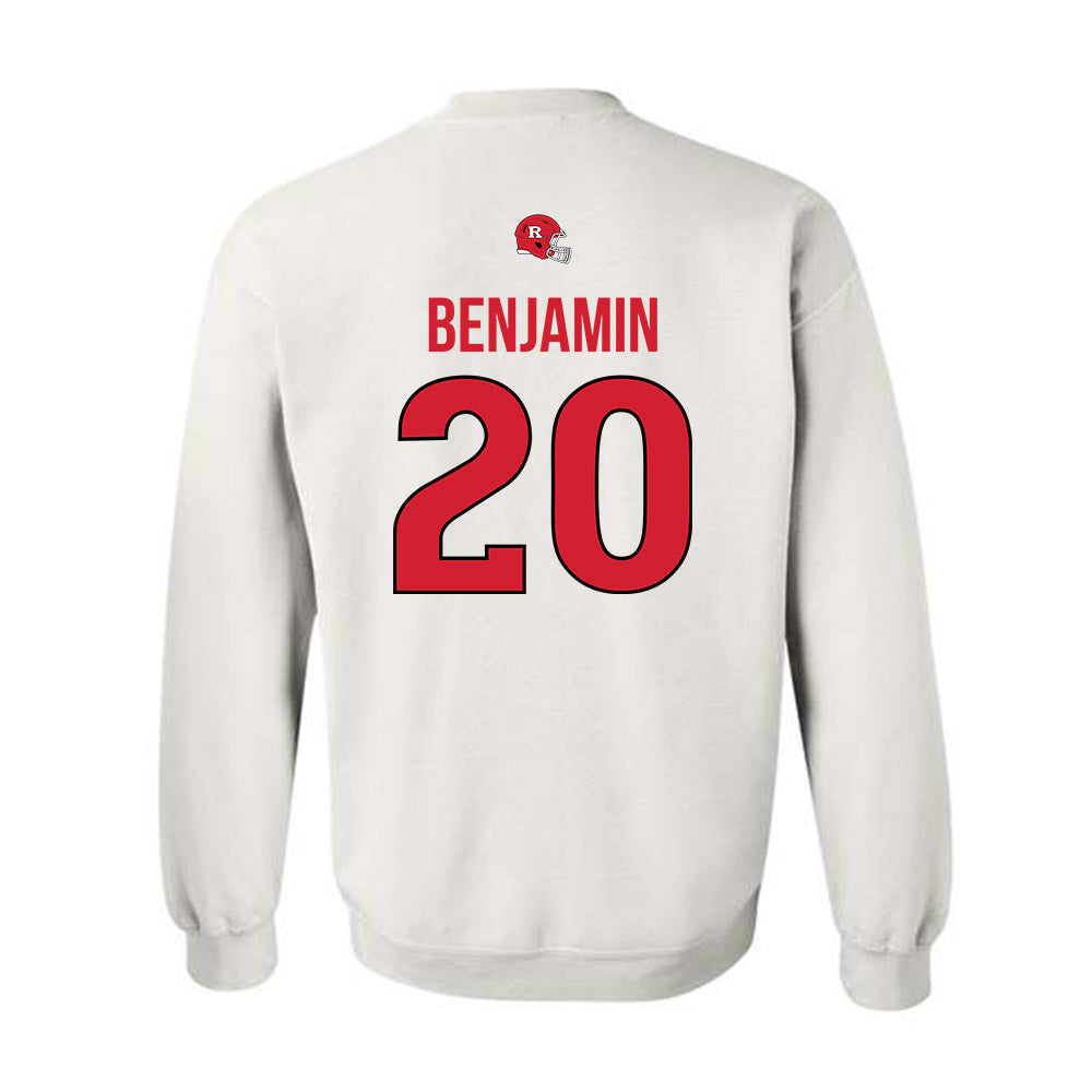 Rutgers - NCAA Football : Ja'shon Benjamin - Classic Shersey Crewneck Sweatshirt-1