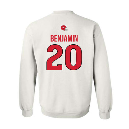 Rutgers - NCAA Football : Ja'shon Benjamin - Classic Shersey Crewneck Sweatshirt-1