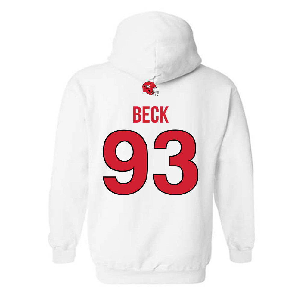 Rutgers - NCAA Football : Reece Beck - Classic Shersey Hooded Sweatshirt-1