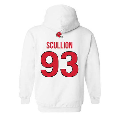 Rutgers - NCAA Football : Jack Scullion - Classic Shersey Hooded Sweatshirt-1