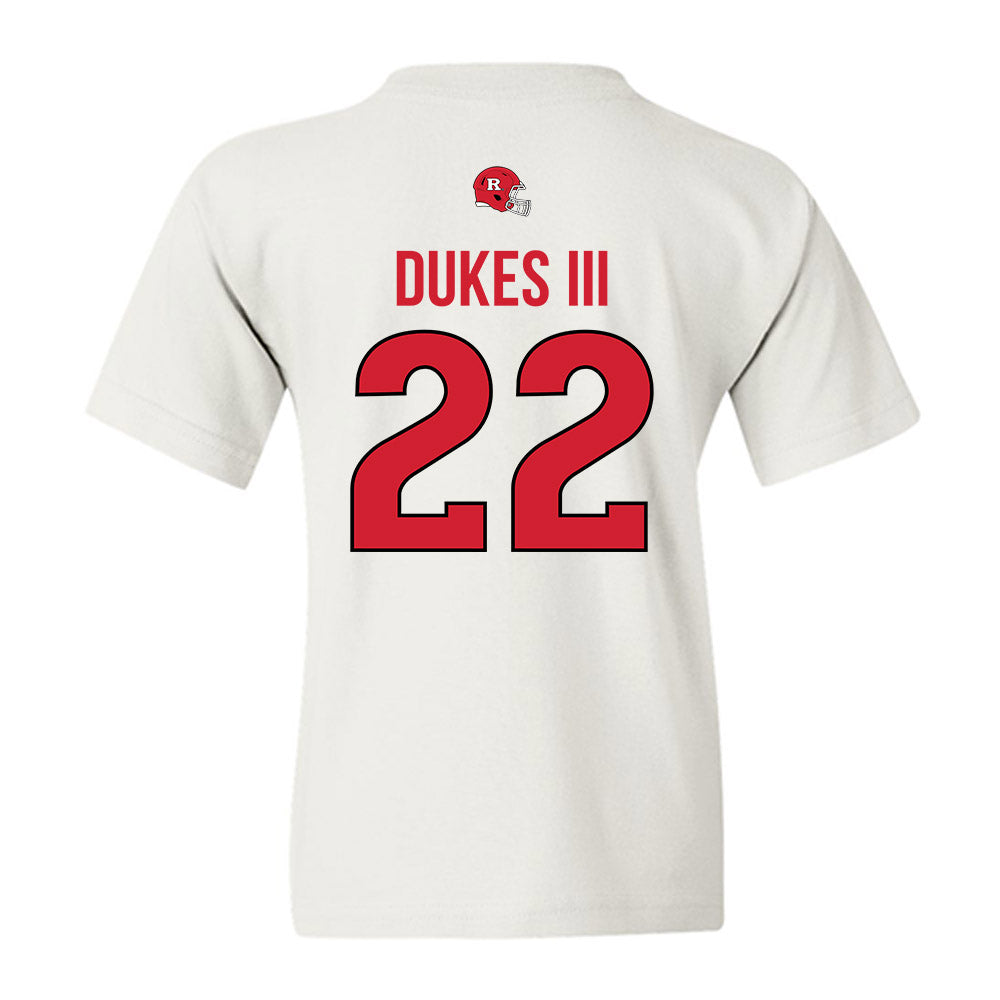 Rutgers - NCAA Football : Michael Dukes III - Classic Shersey Youth T-Shirt-1