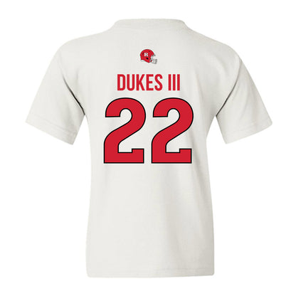 Rutgers - NCAA Football : Michael Dukes III - Classic Shersey Youth T-Shirt-1