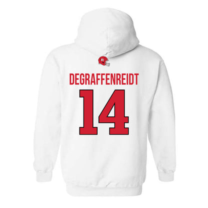 Rutgers - NCAA Football : Sah'nye Degraffenreidt - Classic Shersey Hooded Sweatshirt-1
