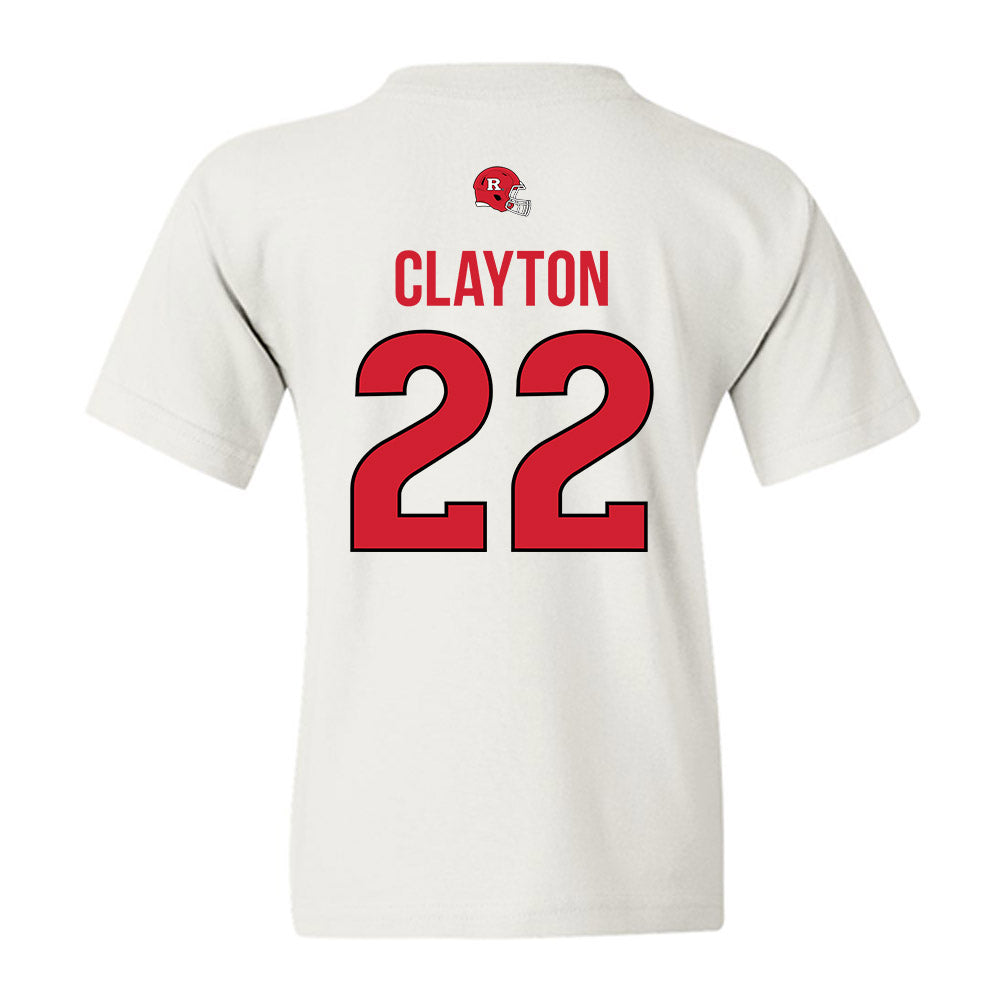 Rutgers - NCAA Football : Michael Clayton - Classic Shersey Youth T-Shirt-1