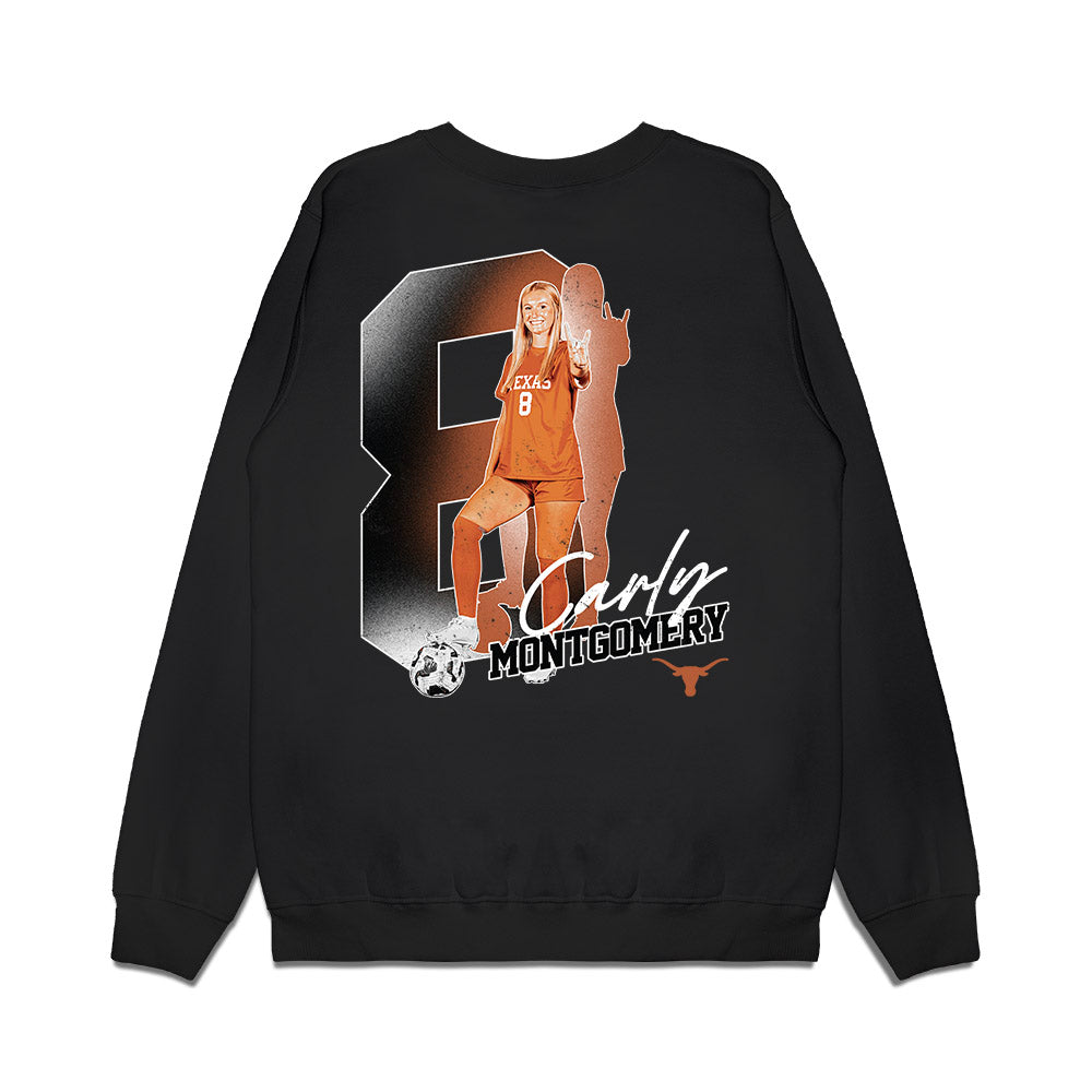 Texas - NCAA Women's Soccer : Carly Montgomery - Graphic Tee Premium Crewneck Sweatshirt-1