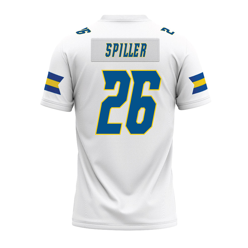 Delaware - NCAA Football : Greg Spiller - White Premium Football Jersey-1
