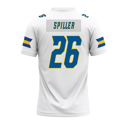 Delaware - NCAA Football : Greg Spiller - White Premium Football Jersey-1