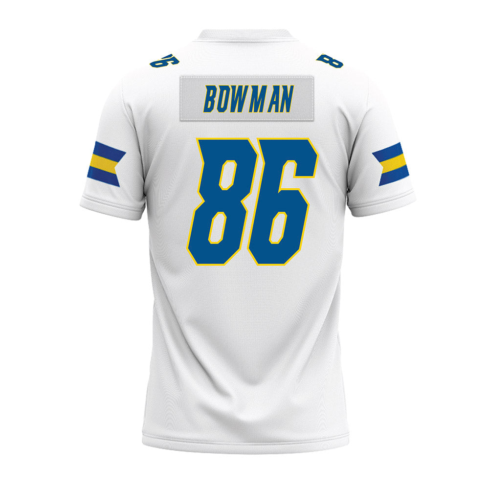 Delaware - NCAA Football : Jaxson Bowman - White Premium Football Jersey-1