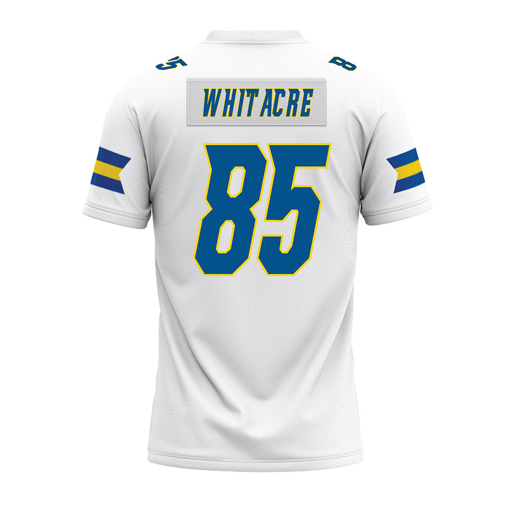 Delaware - NCAA Football : Jackson Whitacre - White Premium Football Jersey-1