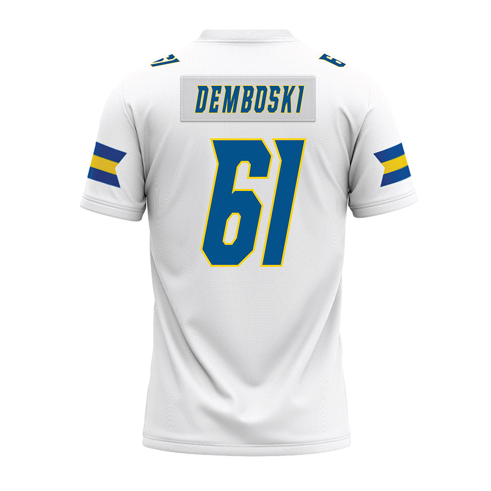 Delaware - NCAA Football : Steven Demboski - White Premium Football Jersey-1