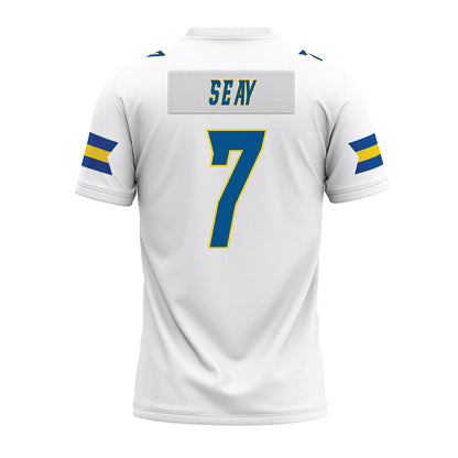 Delaware - NCAA Football : KT Seay - White Premium Football Jersey-1