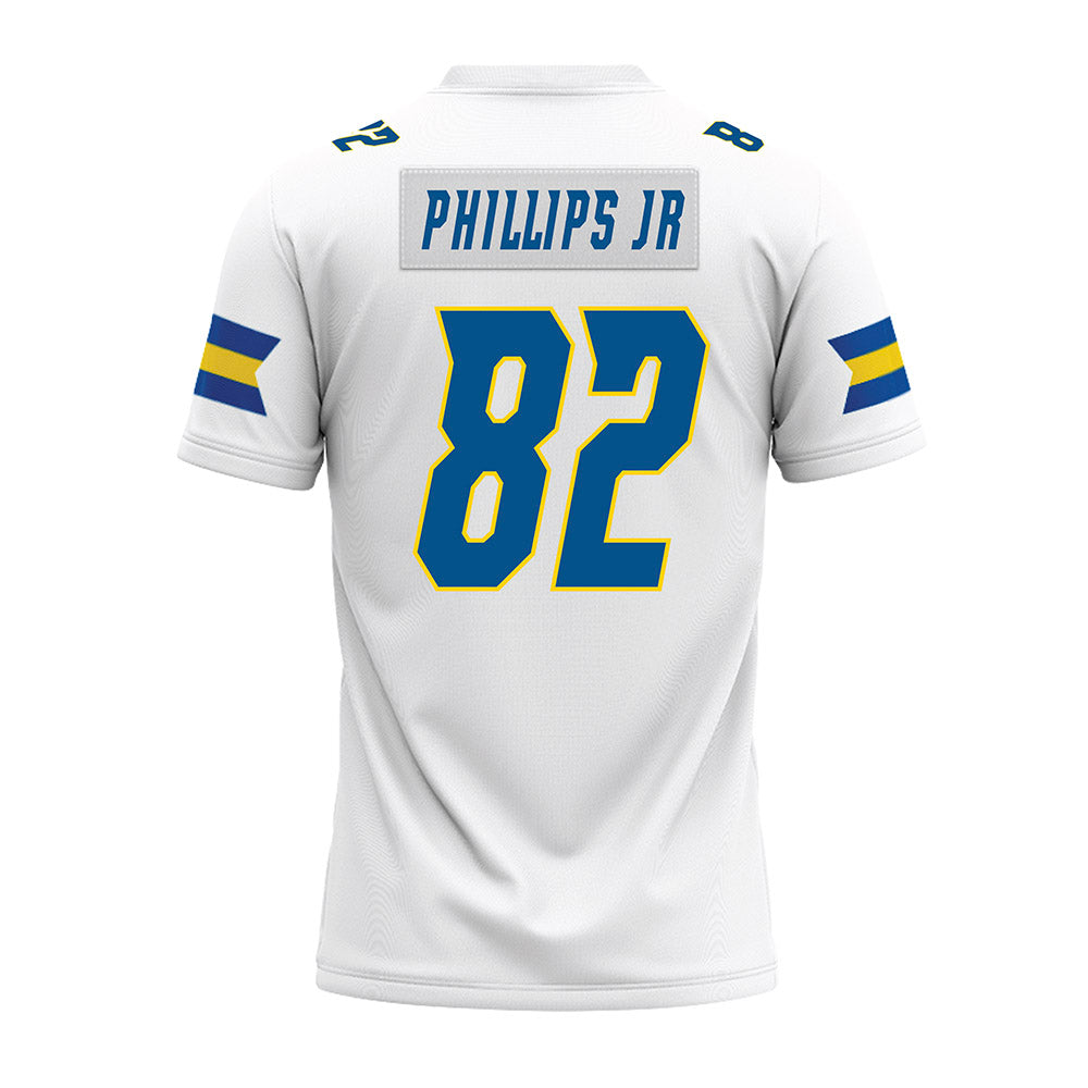 Delaware - NCAA Football : Derrick Phillips Jr - White Premium Football Jersey-1