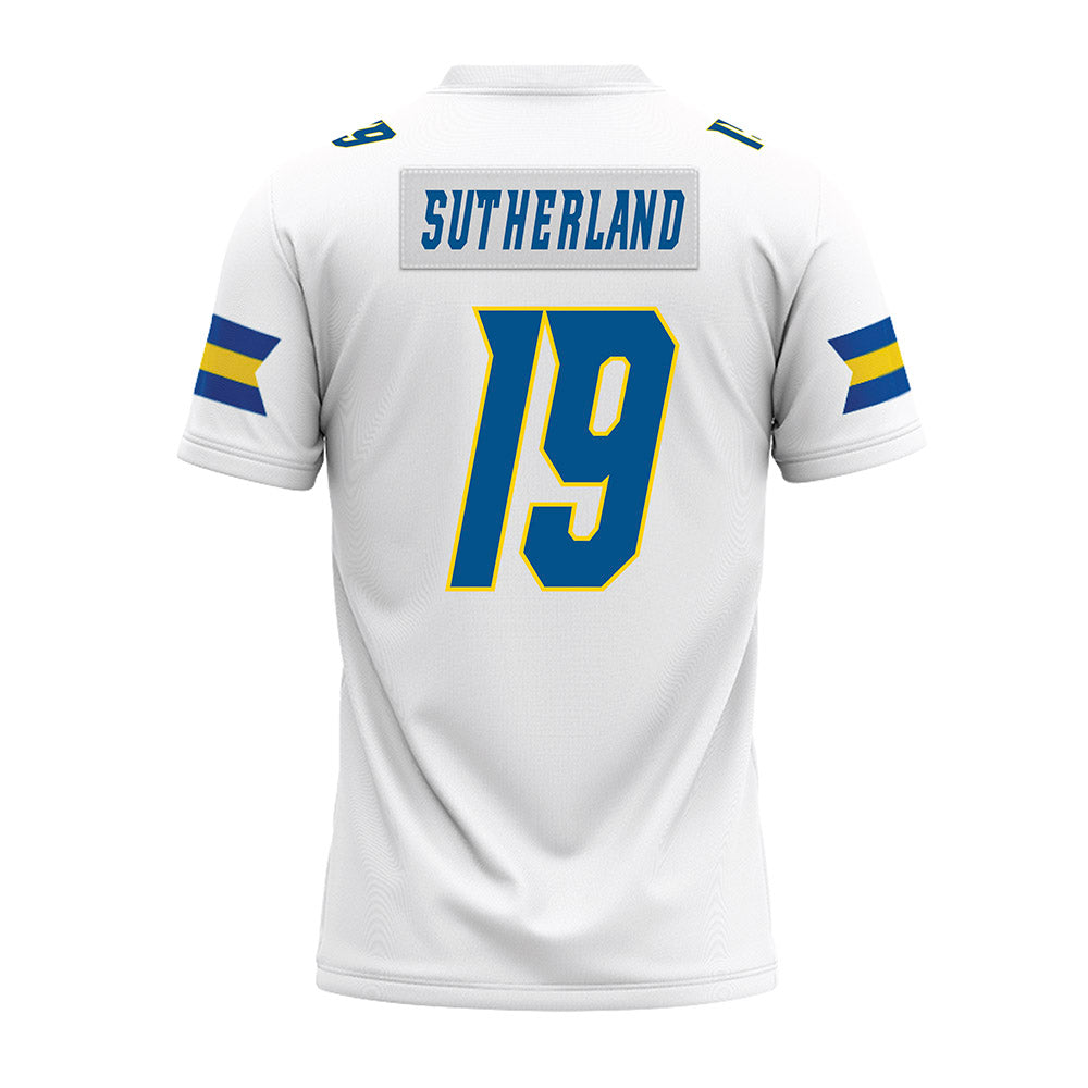 Delaware - NCAA Football : Sean Sutherland - White Premium Football Jersey-1
