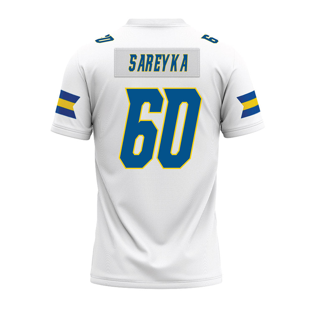 Delaware - NCAA Football : Carter Sareyka - White Premium Football Jersey-1