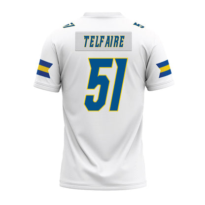Delaware - NCAA Football : Chandler Telfaire - White Premium Football Jersey-1