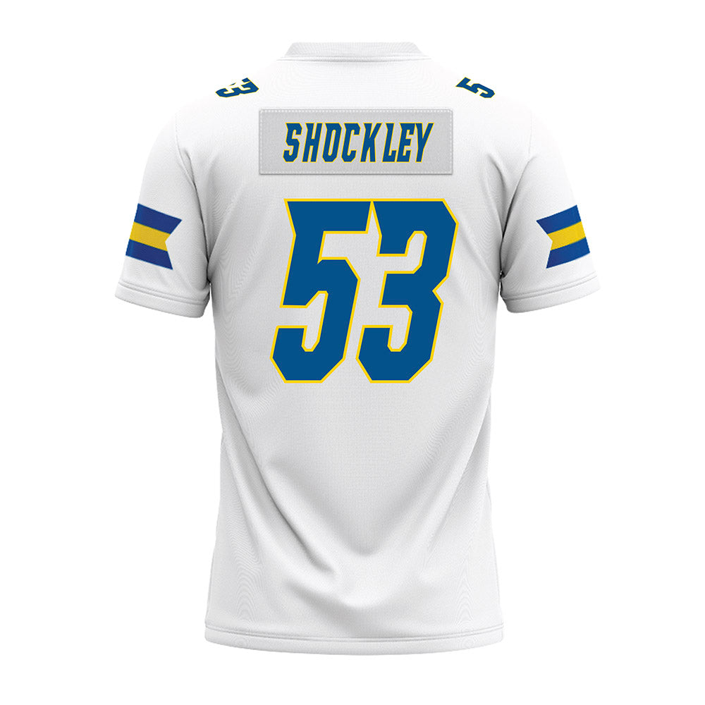 Delaware - NCAA Football : Carson Shockley - White Premium Football Jersey-1
