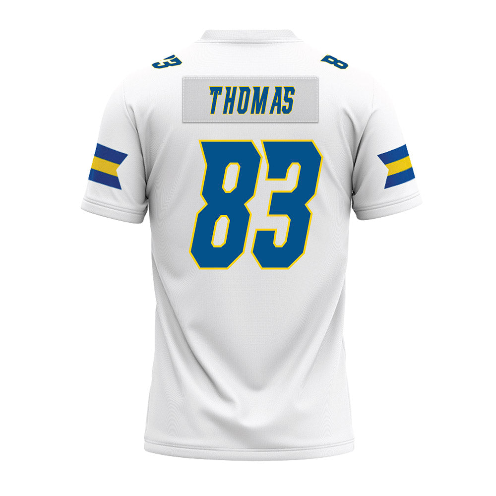 Delaware - NCAA Football : Calvin Thomas - White Premium Football Jersey-1