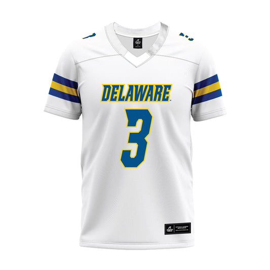 Delaware - NCAA Football : Brandon Gorham - White Premium Football Jersey-0