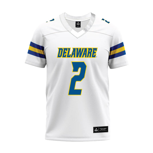 Delaware - NCAA Football : Kahlil Ali - White Premium Football Jersey-0