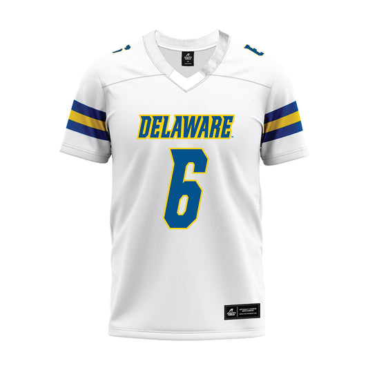 Delaware - NCAA Football : Nick Tyree - White Premium Football Jersey-0