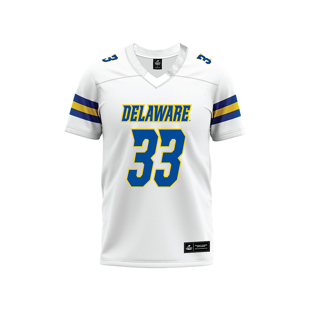 Delaware - NCAA Football : Trace Scott III - White Premium Football Jersey-0