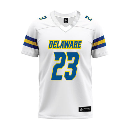 Delaware - NCAA Football : Shawn Church Jr. - White Premium Football Jersey-0