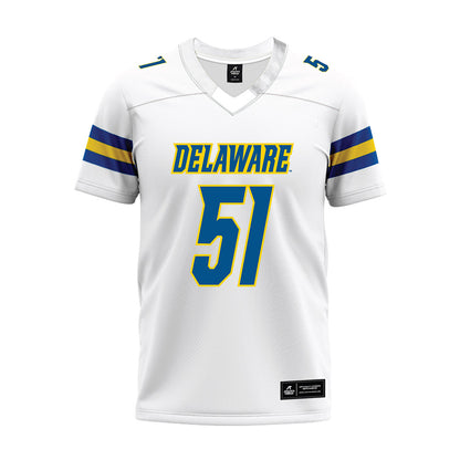 Delaware - NCAA Football : Chandler Telfaire - White Premium Football Jersey-0