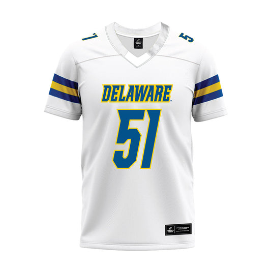 Delaware - NCAA Football : Chandler Telfaire - White Premium Football Jersey-0