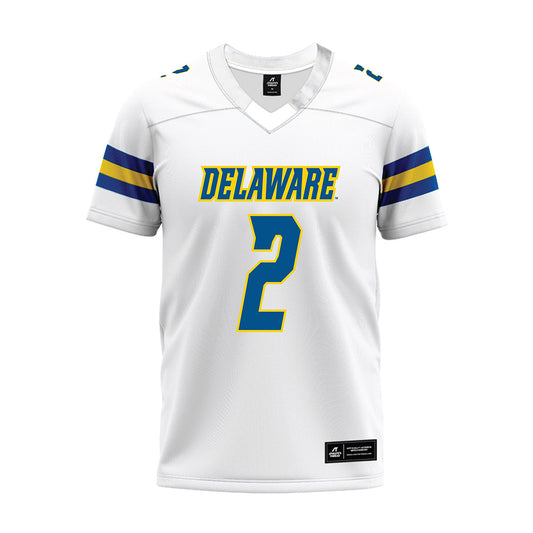Delaware - NCAA Football : Kahlil Ali - White Premium Football Jersey-0