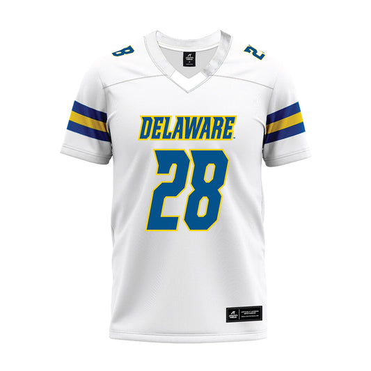 Delaware - NCAA Football : Quincy Smith - White Premium Football Jersey-0