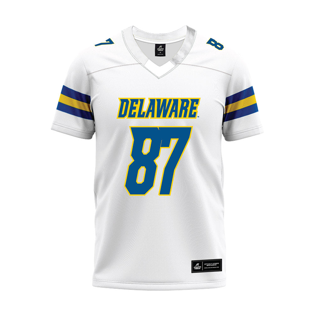 Delaware - NCAA Football : Carson Griffin - White Premium Football Jersey-0