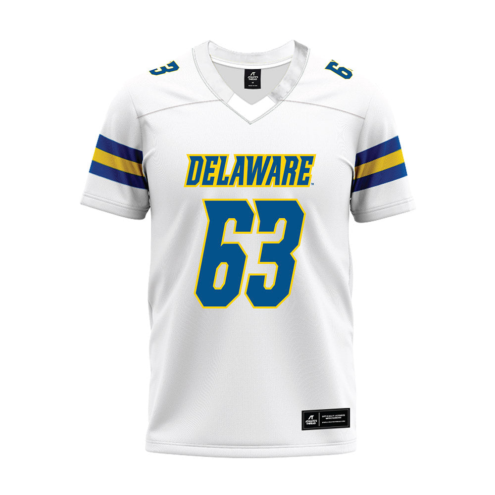 Delaware - NCAA Football : Collier Book - White Premium Football Jersey-0