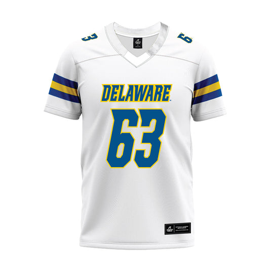 Delaware - NCAA Football : Collier Book - White Premium Football Jersey-0