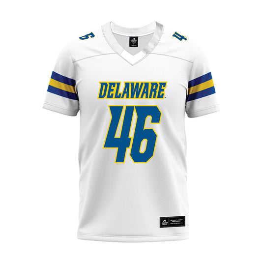Delaware - NCAA Football : Julius Puryear - White Premium Football Jersey-0