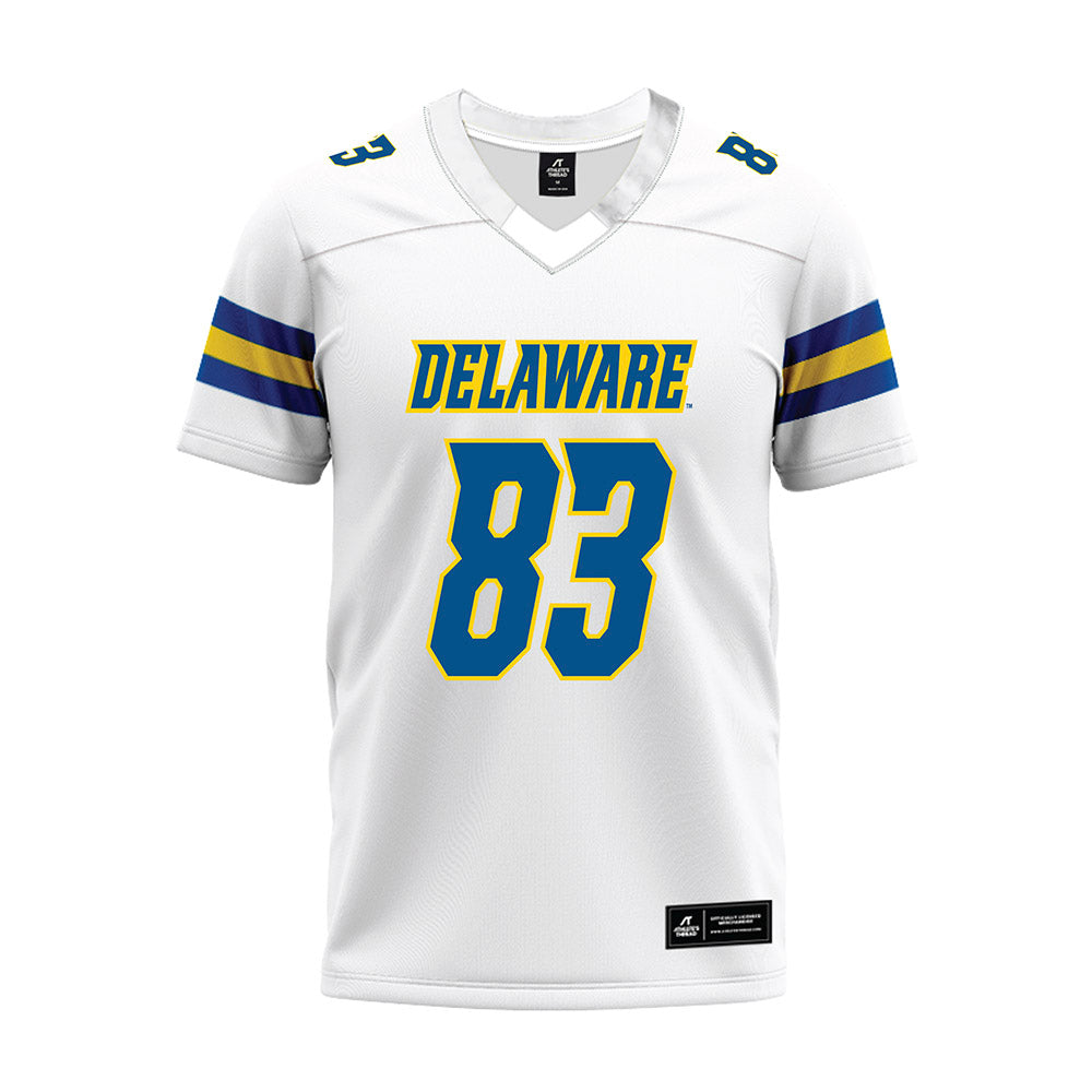 Delaware - NCAA Football : Calvin Thomas - White Premium Football Jersey-0
