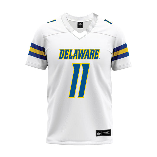 Delaware - NCAA Football : Jawarren Corbin - White Premium Football Jersey-0