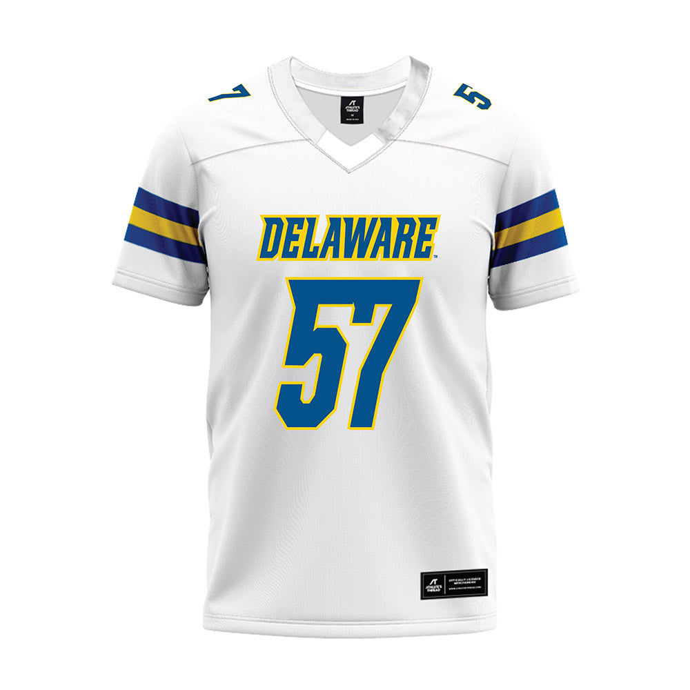 Delaware - NCAA Football : Gehret Gentzyel - White Premium Football Jersey-0