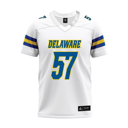 Delaware - NCAA Football : Gehret Gentzyel - White Premium Football Jersey-0