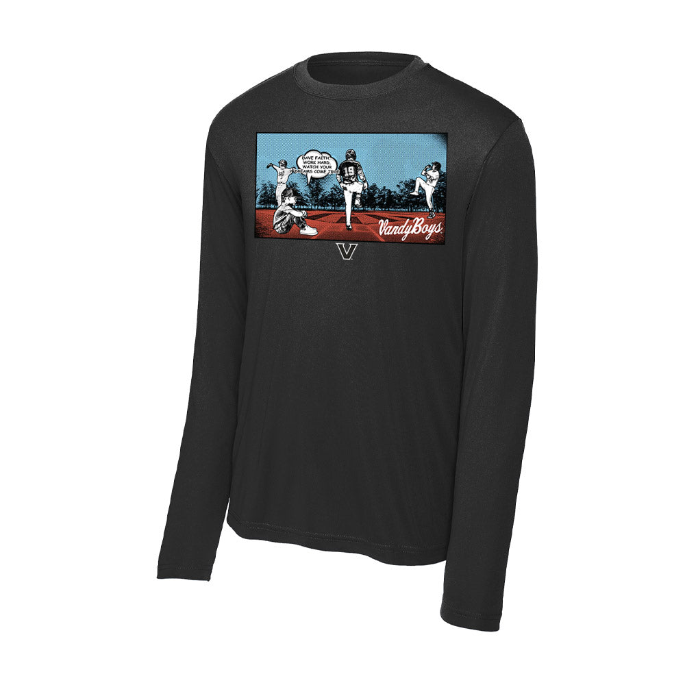 Vanderbilt - NCAA Baseball : Rustan Rigdon - Vandyboys Activewear Long Sleeve T-Shirt-0