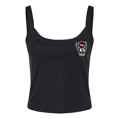 NC State - Ripken : - The Tee Dog Women’s Rib Cropped Tank Top-0