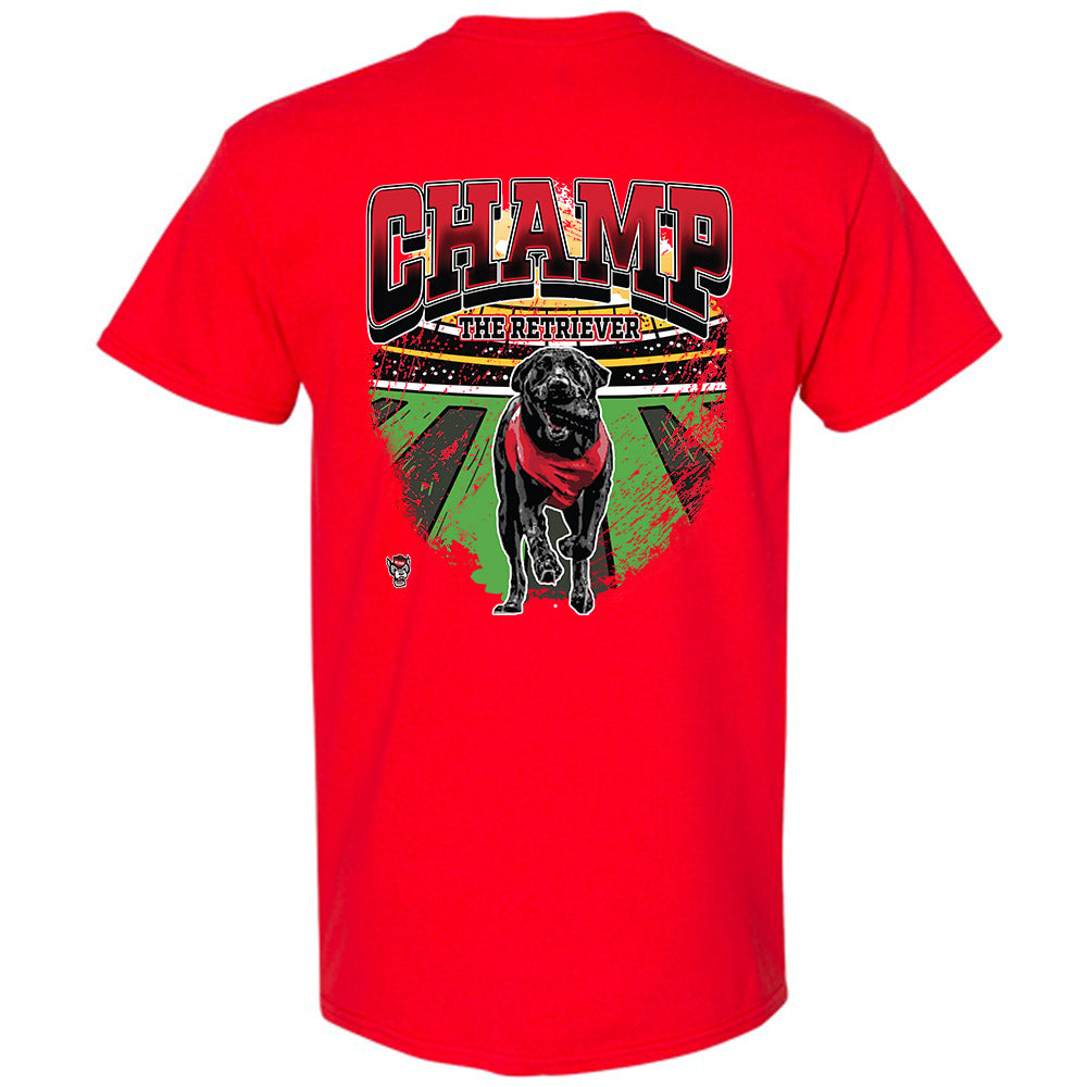 NC State - NCAA Football : - Champ The Retriever T-Shirt-1