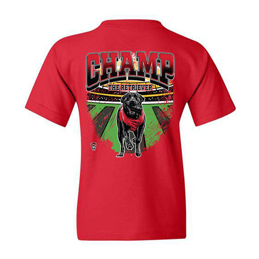 NC State - NCAA Football : - Champ The Retriever Youth T-Shirt-1