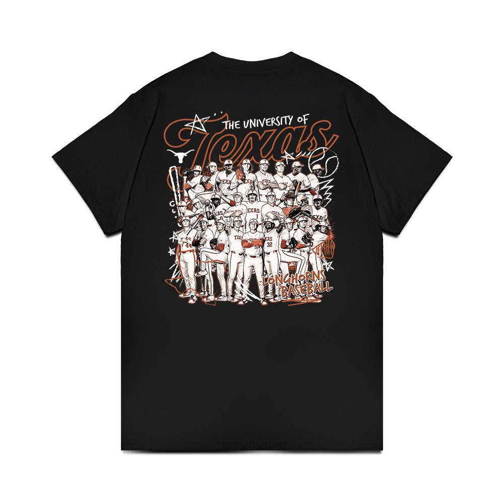 Texas - NCAA Baseball : - Team Collage Comfort Colors T-Shirt-1