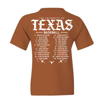 Texas - NCAA Baseball : - Youth T-Shirt-1