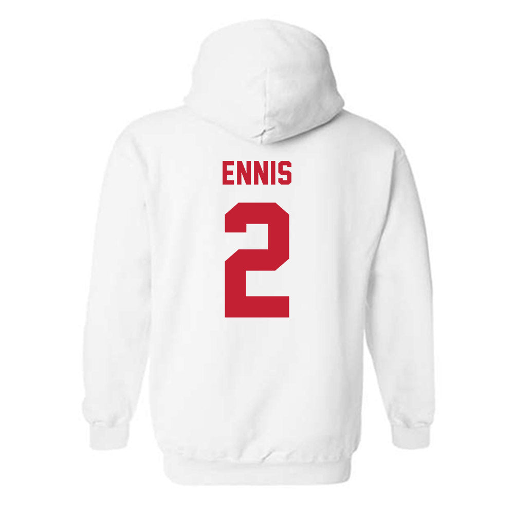 Montclair State - NCAA Baseball : Chuck Ennis - Classic Shersey Hooded Sweatshirt-1