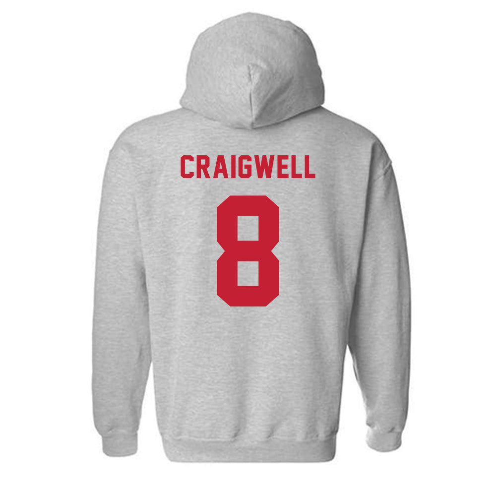  - NCAA Women's Basketball : Alyssa Craigwell - Classic Shersey Hooded Sweatshirt-1