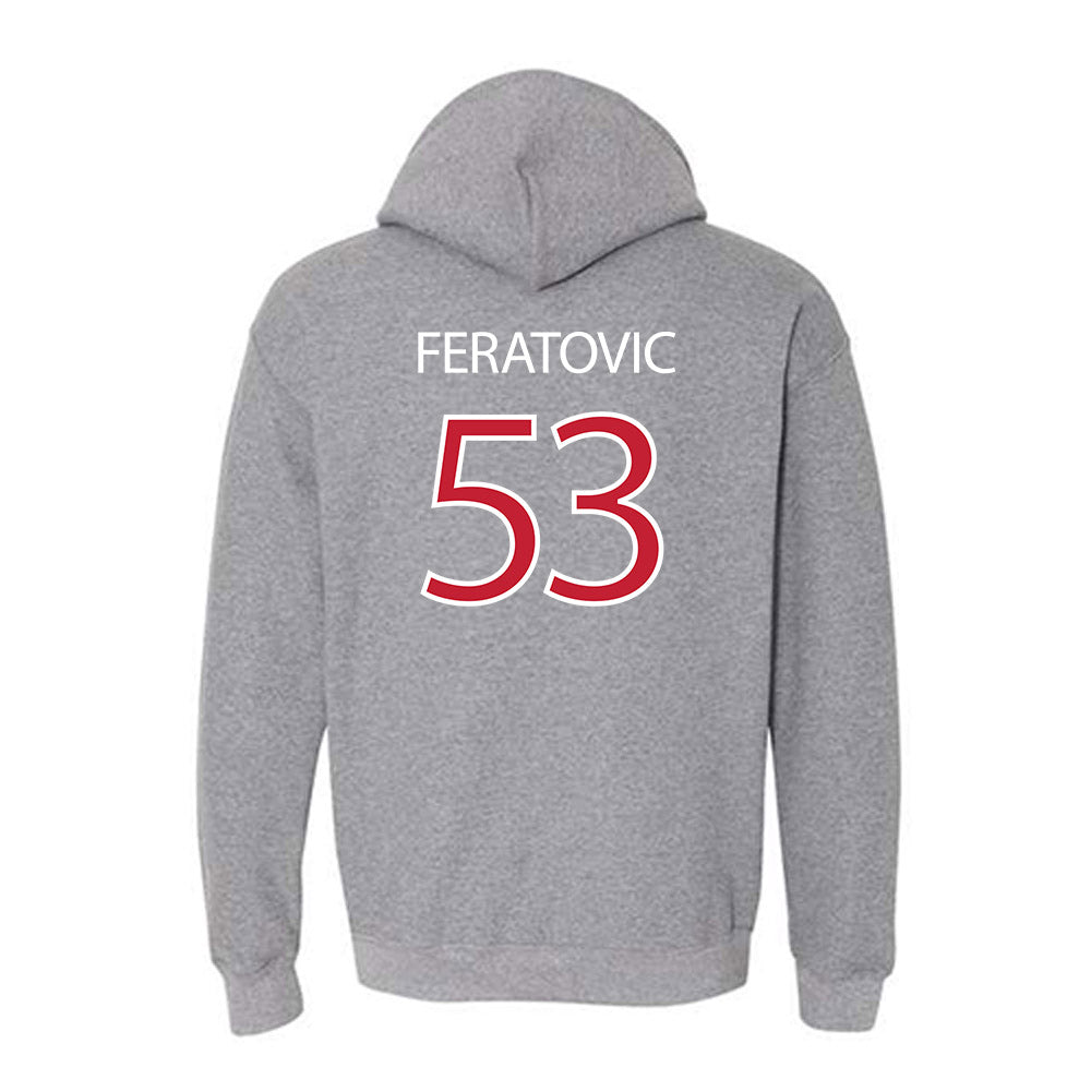 Montclair State - NCAA Football : Ennis Feratovic - Classic Shersey Hooded Sweatshirt-1