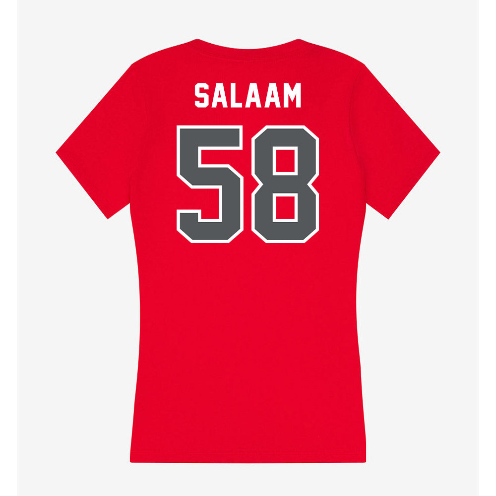 Montclair State - NCAA Football : Jahid Salaam - Classic Shersey Women's V-Neck T-Shirt-1